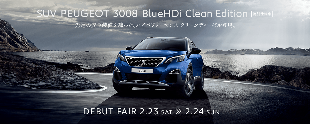 3008　BlueHDi CLEAN EDITION!!
