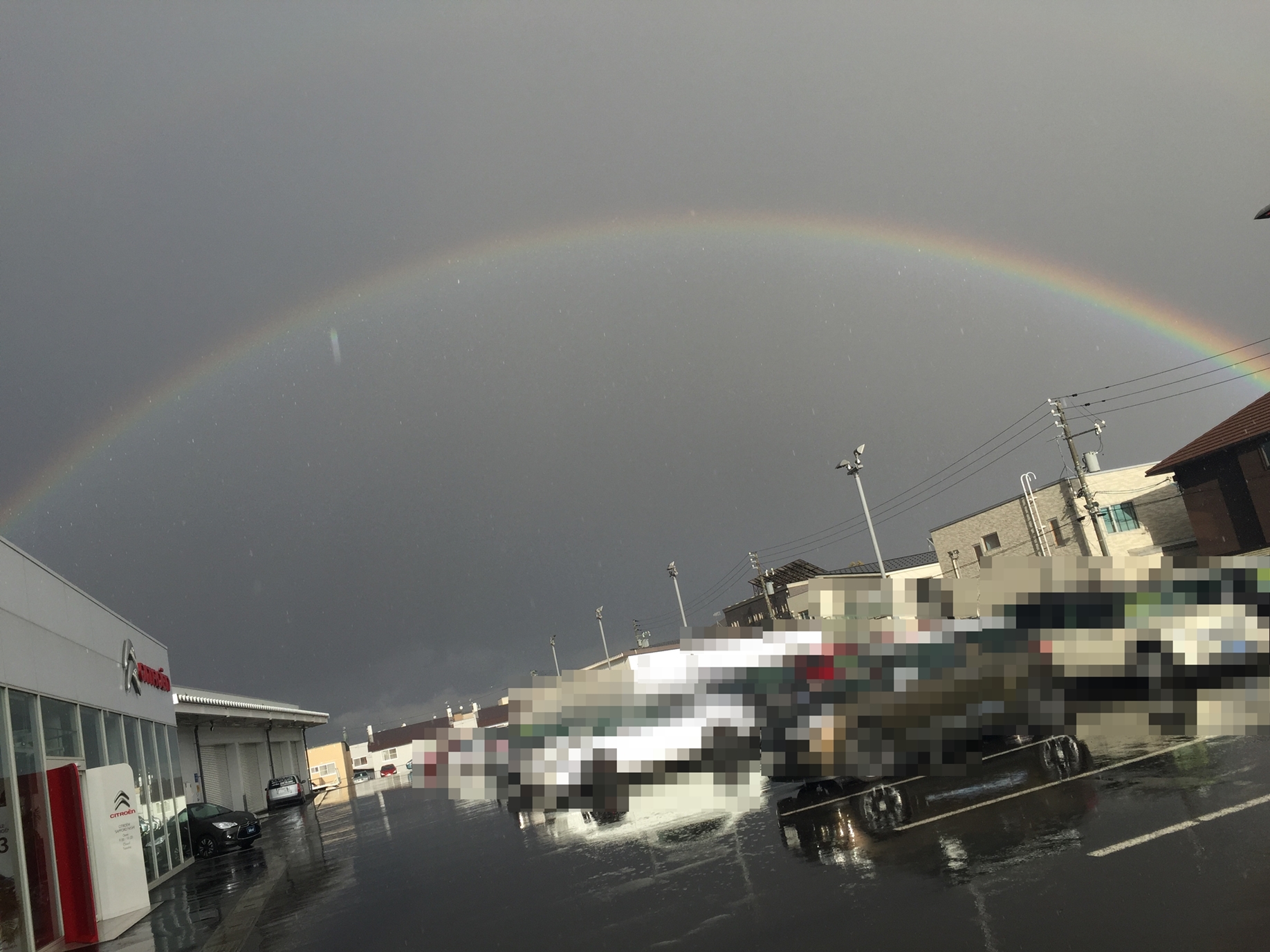雨の中の至福の一時。