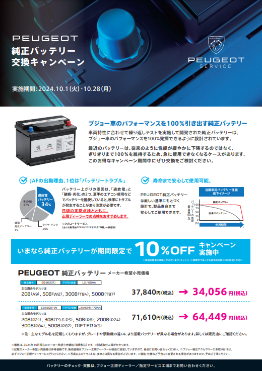 サービスキャンペーンのご案内